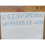Weiss W-175229B / 175229B Schleifspindel SN: 175229B-0033 - ungebraucht! -