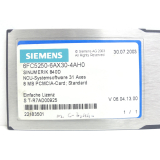 Siemens 6FC5250-6AX30-4AH0 NCU-Systemsoftware 31 Axes SN:T-R7AD00925