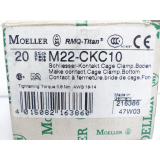 Moeller M22-CKC10 Kontaktelement VPE: 20 Stück - ungebraucht! -