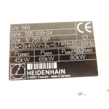 Heidenhain UV 140 Versorgungseinheit ID 335 009-04 SN 12253091 - gepr. u getes.