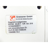 Graessner KS10H Kegelstirnradgetriebe SN 1210AH000011 20,00:1 13R SA. S18
