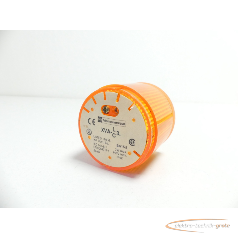 Telemecanique orange Blinklicht XVA-LC3 BA15d IP42 240V, 6.64 €