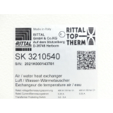 Rittal SK 3210540 Luft- / Wasser-Wärmetauscher SN 2021K000143781 400V / 50Hz