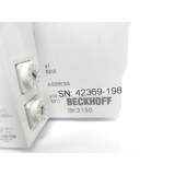 Beckhoff BK3150 Profubus-Compact-Buskoppler SN 42369-198