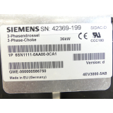 Siemens 6SN1111-0AA00-0CA1 3-Phasendrossel SN 42369-199 GWE-000000586750 Vers. D