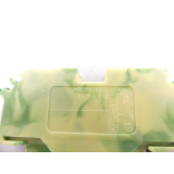 WAGO 282 2-Leiter-Schutzleiterklemme 6mm² gelb-grün + WAGO 284 Zwischenplatte