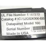GE Fanuc File Number E187272 Datenpanel Model 160 SN 42369-202 - gepr. u getes.