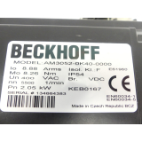 Beckhoff Model: AM3052-0K40-0000 Servomotor SN: 134664383