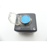 Telemecanique Drucktaster blau mit Sicherheitsabdeckung