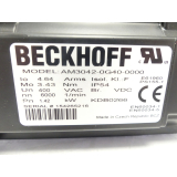 Beckhoff Model: AM3042-0G40-0000 Servomotor SN: 154265216