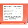 AER-Antriebselektronik B 1125/V Statomat Bremsgerät SN:0894053