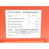 AER-Antriebselektronik B 1125/V Statomat Bremsgerät SN:0894052