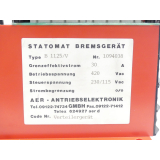 AER-Antriebselektronik B 1125/V Statomat Bremsgerät SN:1094038