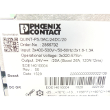Phoenix Contact QUINT-PS/3AC/24DC/20 Order-Nr.: 2866792 SN:0000322139