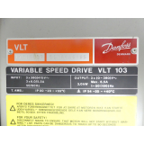 Danfoss Variable Speed Drive VLT 103 Frequenzumrichter 175B5037 SN: 021804G165