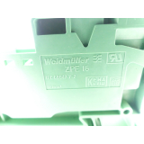 Weidmüller ZPE 16 Schutzleiter-Reihenklemme grün VPE 10 Stk.