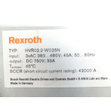 Rexroth HVR02.2-W025N MNR: R911190004 Netzteil SN: 7260202047749