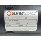 SEM MT30U4-57 Ferrite Brushed DC Servomotor SN:L7951